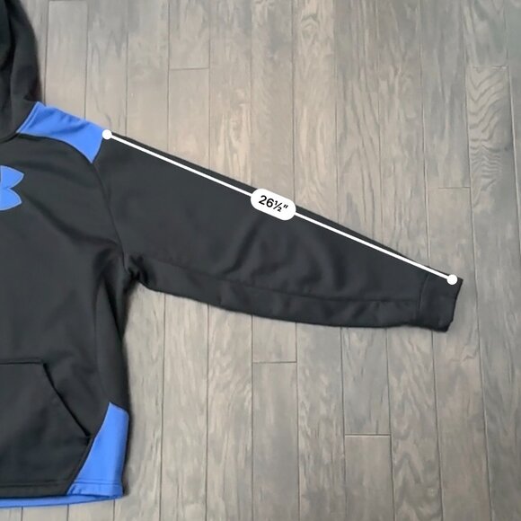 Under Armour Men's Large Black & Blue Hoodie - Picture 12 of 13